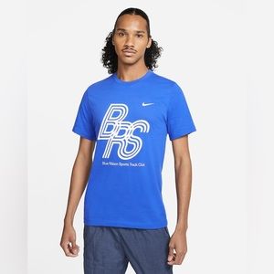 NWT Men’s Small Nike Blue Ribbon Sports Track Club Dri Fit Shirt Blue
